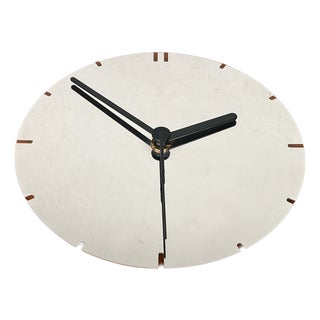 Postmodern German Chrome Wall Clock from Junghans, 1980s For Sale