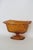 Mid-Century Modern Ftda 1981 Amber Golden Brown Pressed Glass Embossed Pedestal Candy Dish 5088b For Sale - Image 3 of 18