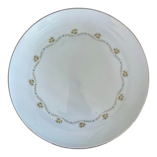 Vintage Wyndham “Buttercup” Dinner Plates - Yellow & Blue Floral With Silver Trim – 10 5/8" - Sold Individually For Sale