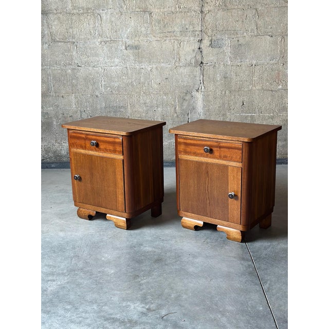 Art Deco Art Deco Nightstands, a Pair For Sale - Image 3 of 5