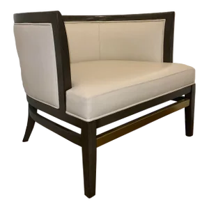 Currey & Co. Modern Stone Leather Mira Club Chair