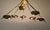 Original Stilnovo chandelier or wall light, model 1036, created in Italy around the 1950s. The central fixture supports...