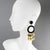 These stunning oversized clip-on earrings by Dominique Denaive Paris boast a sculptural chandelier dangling shape with...