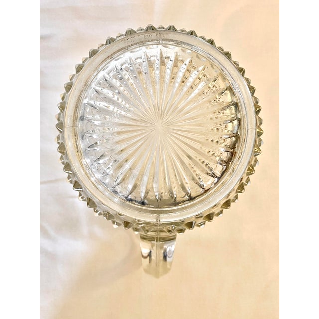 1930s Vintage Anchor Hocking Hobnail Glass Pitcher For Sale - Image 5 of 5