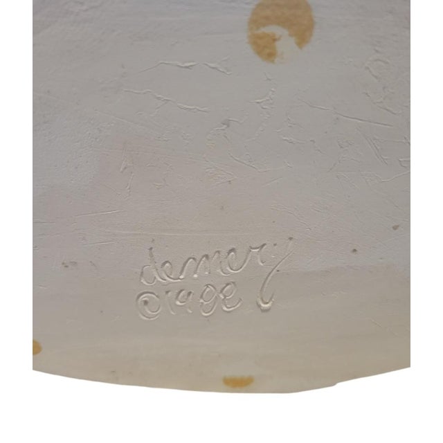 Vintage Aztec Demery 1988 Plaster Folded Shopping Bag Sculpture Room Decor Art For Sale - Image 9 of 10
