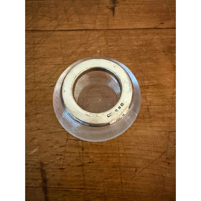 Vintage Crystal & Sterling Match Striker, Petite For Sale - Image 4 of 10