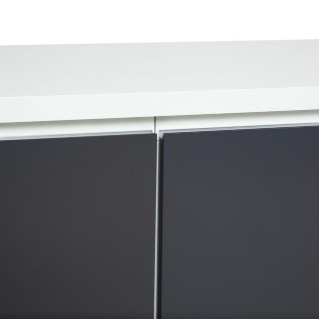 White Anthracite Wooden Cube Wall-Mounted Sideboard from Interlübke For Sale - Image 5 of 16