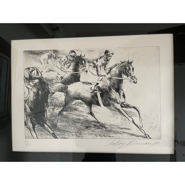 As a previous owner of race horses THE DAILY DOUBLE really appealed to my husband. He had this early etching (58/250)...
