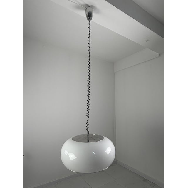 Large Drop-Down Pendant Lamp from Stilux-Milano, 1970s For Sale - Image 10 of 12
