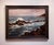 This oil painting captures the rugged coastline of Porto Moniz, Madeira, with dynamic waves crashing upon dark, jagged...