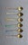 Metal Mid-20th Century Norwegian Set of 6 Gilt, Sterling Silver, and Enamel Demitasse Spoons For Sale - Image 7 of 10