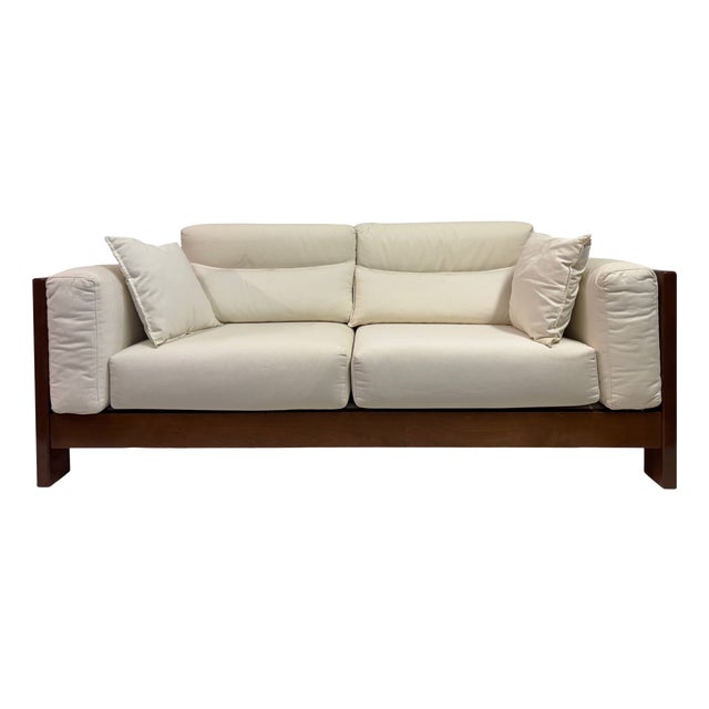 Italian Beech Timber Sofa, 1980s For Sale