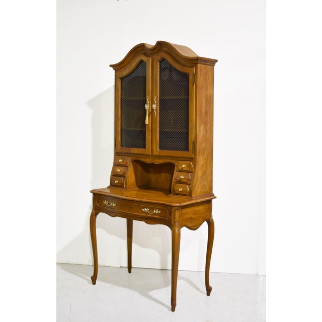 1970s Vintage French Provincial Secretary Desk by Thomasville For Sale - Image 5 of 13