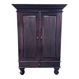 Asian Style Rosewood Media Cabinet/Storage Armoire For Sale
