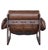 2020s Matthew Izzo Home Gretchen Recycled Oak and Leather Sling Arm Chair For Sale - Image 5 of 5