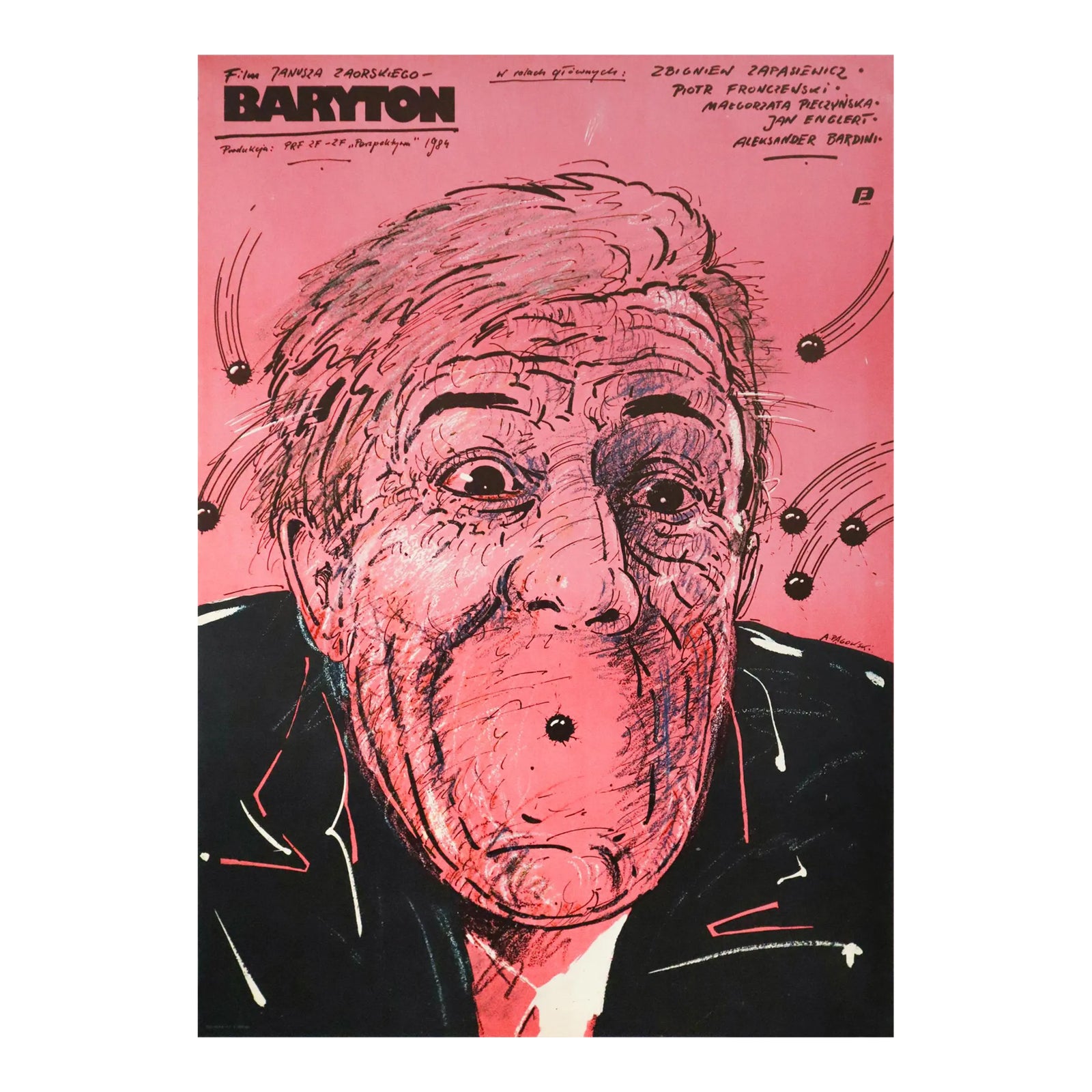 1984 Polish Movie Poster, Baryton (Baritone), Andrzej Pagowski | Chairish
