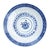 Late 20th Century Blue and White Rice Eye Chinoiserie Decorative Plates - Set of 2 For Sale - Image 4 of 6