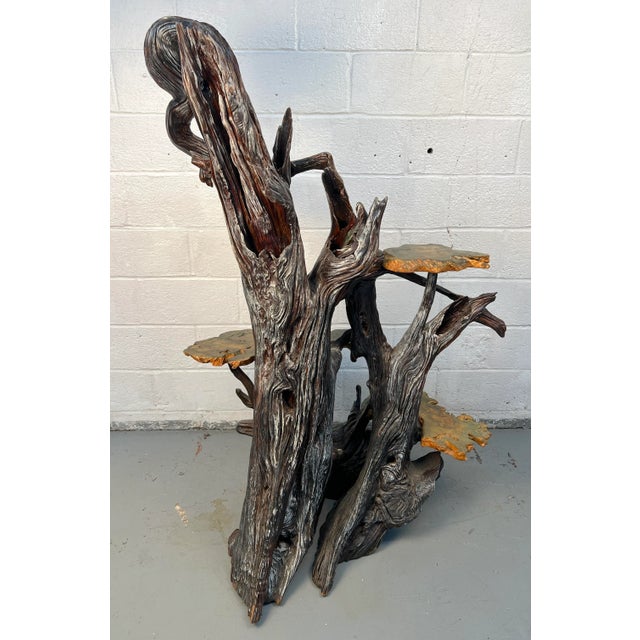 Five Foot Rustic Plant Stand For Sale - Image 4 of 7