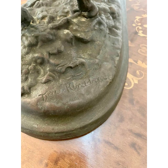 Antique Victorian Quality Bronze Figure of Cossack on Horseback For Sale - Image 9 of 12