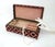 Vintage Italian Leather & Ruby Red Cut Velvet Jewelry Box For Sale - Image 15 of 15