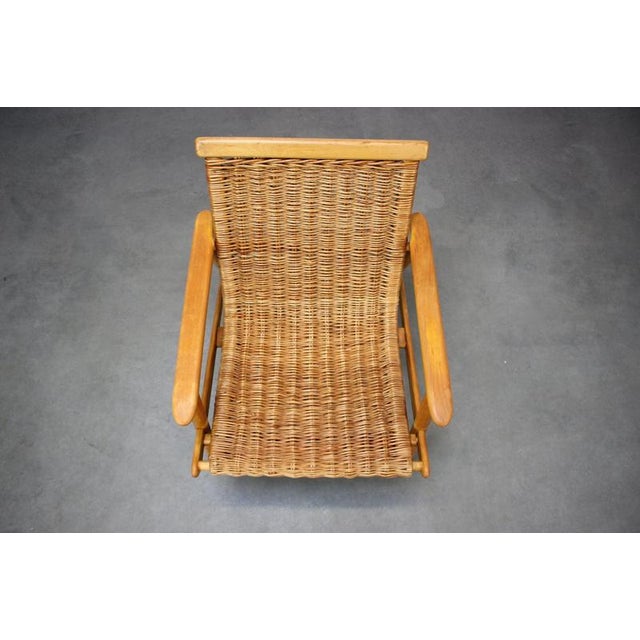 Vintage Rattan Armchair from ULUV, Czechoslovakia, 1960s For Sale - Image 4 of 13