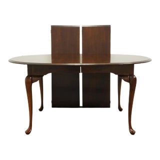 Cresent Furniture Solid Cherry Traditional Style 90" Oval Dining Table For Sale