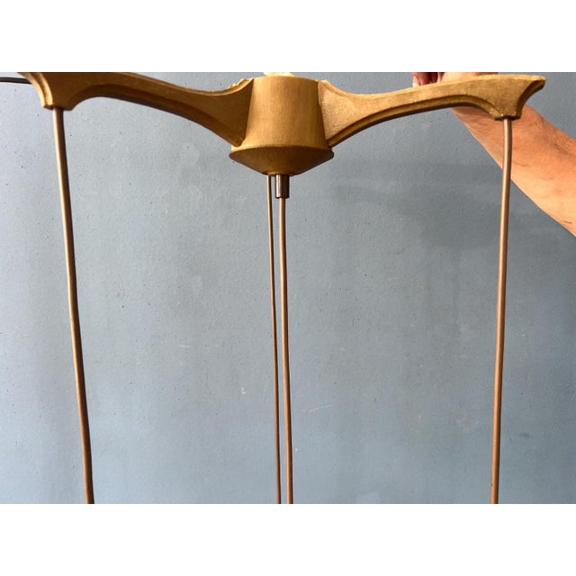 Vintge Glass Cascade Pendant Lamp from Hustadt Leuchten For Sale - Image 10 of 11