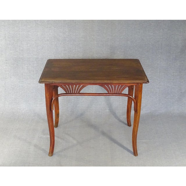 No. 8122 Table with Oak Top By Michael Thonet for Gebrüder Thonet, 1910 For Sale - Image 10 of 11
