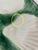 1920s Antique French Longchamp Majolica Green and White Oyster Plate For Sale - Image 11 of 14