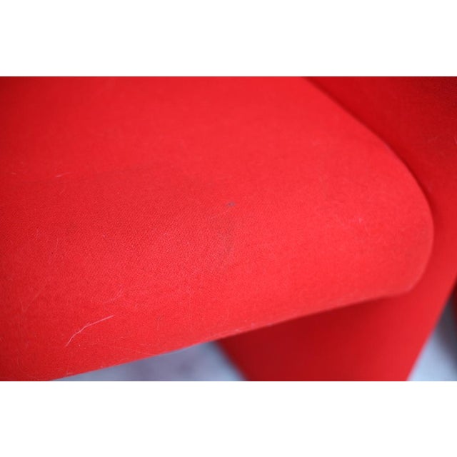 Set of Red Armchairs from Arflex, Italy, 1980 For Sale - Image 11 of 16