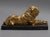 19th Century English Bronze Mastiff Dog Figure on a Stone Stand For Sale - Image 5 of 10
