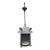 Antique Cast Iron Gas Lantern Pendant Light, Converted Gas Ceiling Fixture With Glass Shade For Sale
