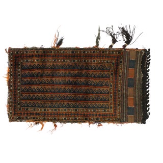 Antique Afghan Baluch Balisht Bag, Tribal Style Nomadic Wall Hanging For Sale