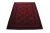 Vintage Machine Made Red Geometric Wool Area Rug Carpet 5' x 8' Dimensions: 94" x 67"