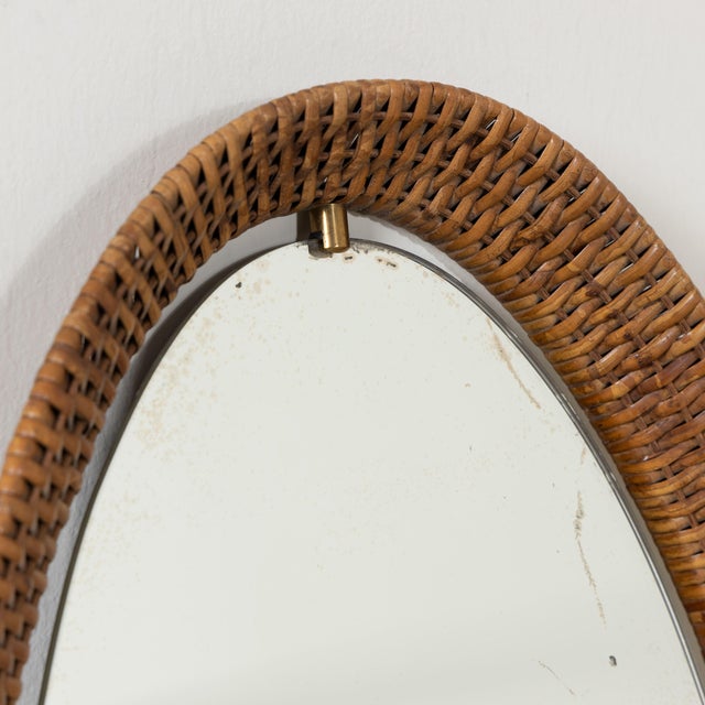 Oval Rattan Mirrors, Set of 2 For Sale - Image 16 of 16