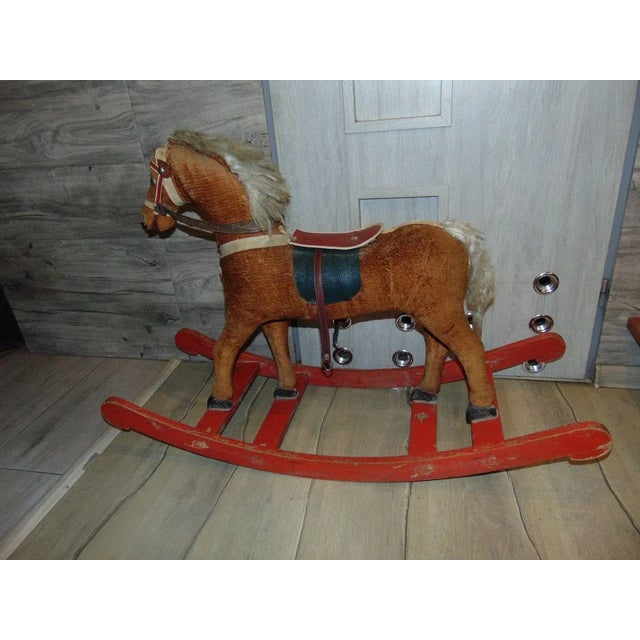 Art Deco Wooden Rocking Horse For Sale - Image 10 of 10
