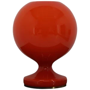 Red Glass Table Lamp by Stefan Tabery, 1960s