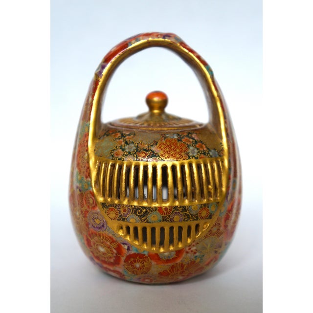 Early 20th Century Antique Satsuma Cricket Cage For Sale - Image 5 of 18