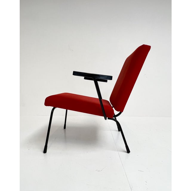 Metal Gispen 1407 Armchair by Wim Rietveld, 1950s For Sale - Image 7 of 11