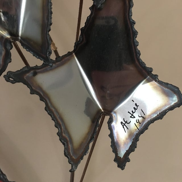 1981 Curtis Jere Mid Century Modern Autumn Leaves Hanging Wall