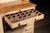 Wood Early 20th Century Chippy Painted Industrial Cabinet For Sale - Image 7 of 14