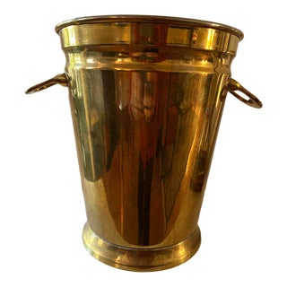 Vintage Italian Brass Champaign/Wine Bucket For Sale