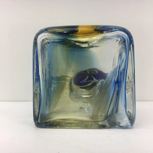 Vintage Cube Vase from Touskova, 1983 For Sale - Image 11 of 18