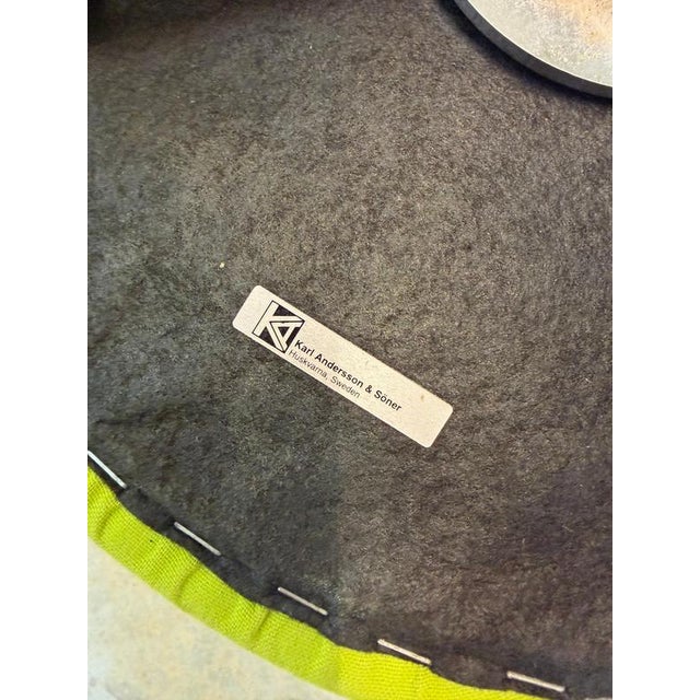 Green Green Upholstered Pastillo Stool by Ulla Christiansson for Karl Andersson & Söner For Sale - Image 8 of 11