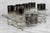 Mid-Century Modern 1980s Mid-Century Chrome Silver Fade Tall Liquor Glass & Coaster Bar Serving Set - 13 pcs For Sale - Image 3 of 13