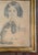 Mid 19th Century 19th Century English or American Pencil Portrait Drawing of a Girl and Her Dog For Sale - Image 5 of 17