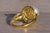 Metal The Malibu Creek: Pearl and Natural Diamond Swirl Ring in Yellow Gold For Sale - Image 7 of 11