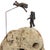 Astro 014 - Original Mixed Media Figurative Rock Sculpture for Table or Desk by Kevin Perrault For Sale In Los Angeles - Image 6 of 11