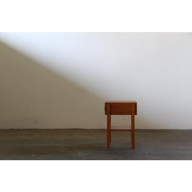 Mid-Century Danish Oak Nightstand, 1970s For Sale - Image 10 of 17