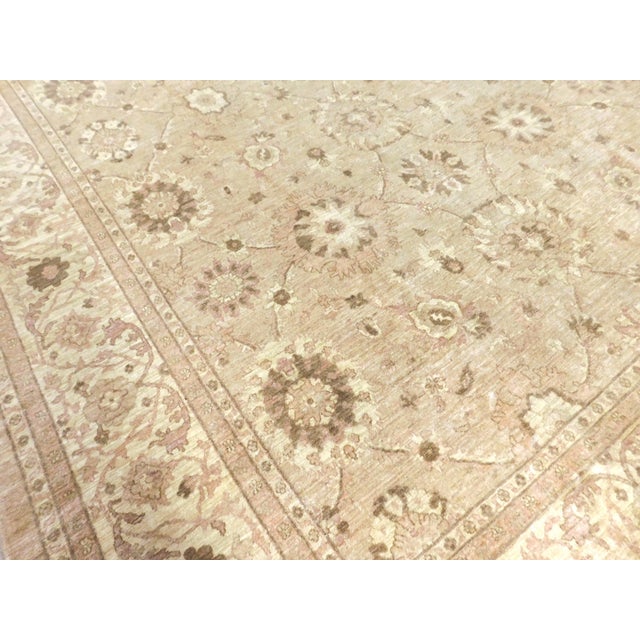 Vintage Hand Knotted Wool Pile Rug in Soft Color Palette. 9'6"x 14'6" For Sale - Image 9 of 18